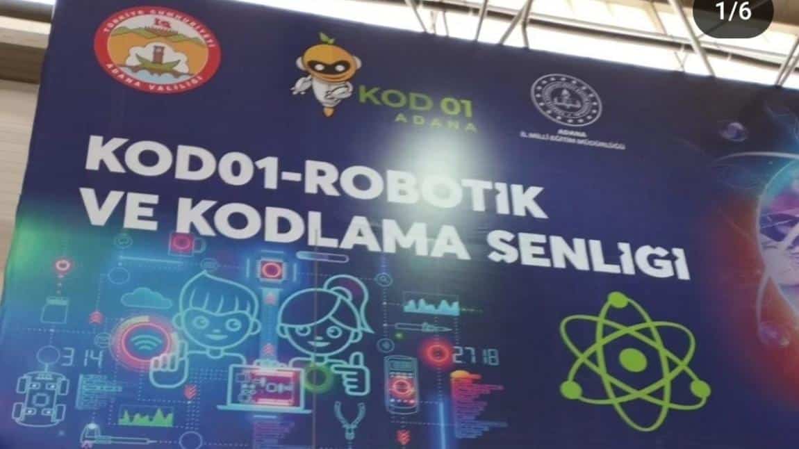 Adana valiliğimiz koordinesinde Adana Milli Eğitim müdürlüğümüzce düzenlenen KOD-01 robotik ve kodlama şenliğimizde öğretmen ve öğrencilerimizle katılım sağlandı. Emeği geçen herkese teşekkür ederiz. 